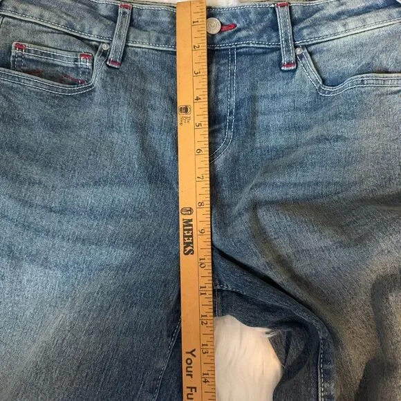 NWT True Religion Jeans Womens Bobbi Low Slung Baggy Blue Denim Stretch 28X32